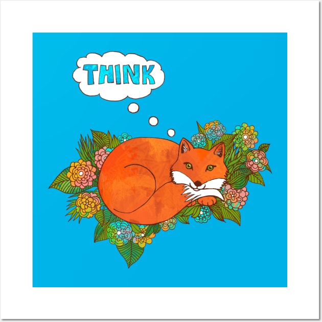 Think Outside the Fox Wall Art by micklyn